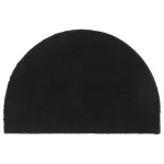 Covoraș de ușă semirotund, negru, 40x60 cm, fibre de cocos GartenMobel Dekor