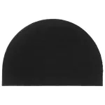 Covoraș de ușă semirotund, negru, 60x90 cm, fibre de cocos GartenMobel Dekor