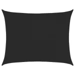 Pânză parasolar, dreptunghiular, negru, 6x8 m, HDPE, 160 g/m² GartenMobel Dekor