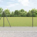 Gard exterior din otel gri, 50 x 1,2 m, rezistent la intemperii