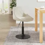 Scaun de bar, crem, catifea GartenMobel Dekor