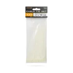 Coliere de cablu autoînchidere 150 x 2,5 mm, nylon 66, 100 buc