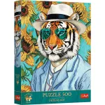 Puzzle Trefl 500 piese Premium Plus Pets As Art Domnul Tigru
