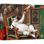 Puzzle Trefl 500 piese Premium Plus Pets as Art - Pisica Majestuoasa