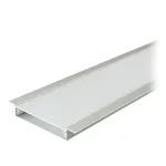 Profil aluminiu încastrat pentru bandă LED 2 m, 50x10 mm, argintiu