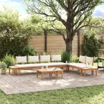 Set de canapele pentru grădină 5 pcs Maro și Crem GartenMobel Dekor