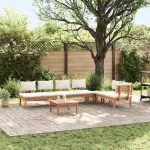 Set de canapele pentru grădină 5 pcs Maro și Crem GartenMobel Dekor