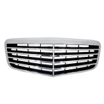 Grila centrala Mercedes E-Class W211 Facelift, finisaj crom, 2006-2009