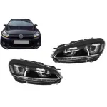 Faruri LED pentru VW Golf 6 VI (2008-2013) cu semnal dinamic si DRL