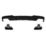 Difuzor aer BMW F10/F11 Seria 5 M-Performance cu evacuare dubla negre