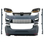 Kit exterior complet VW Golf 7 Hatchback 2013-2017 cu faruri LED 3D R-Line