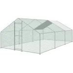 Volieră pentru găini Strend Pro 3x6x2 m, cu acoperiș și plasă rezistentă