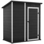 Căsuță de grădină Keter Essential 6x4, gri închis, 112x184x195 cm