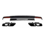 Difuzor bara spate Mercedes S-Class W222 Sport Line cu ornamente negre