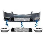 Set grila centrala inferioara si grile laterale bara fata Mercedes S-Class W221 S63/S65 Design