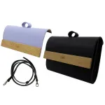 Geanta cu Clapeta Interschimbabila Lemnia Play Negru / Bleu