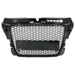 Grila Centrala Audi A3 8P Facelift (2007-2012) RS Design Negru Lucios