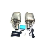 Set toba sport evacuare auto cut off valve cu telecomanda 63 mm reglaj sunet inox stanga dreapta Cod: FM01-63mm