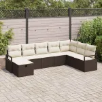 Set de canapea cu pernă 5 pcs poliratan GartenMobel Dekor