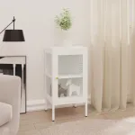 Servantă, 38x35x70 cm, metal și sticlă GartenMobel Dekor