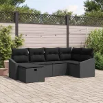 Set de canapea cu pernă 7 pcs poliratan GartenMobel Dekor
