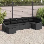 Set de canapea cu pernă 7 pcs poliratan GartenMobel Dekor
