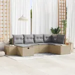 Set de canapea cu pernă 6 pcs poliratan GartenMobel Dekor