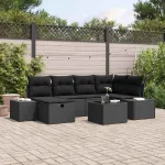 Set de canapea cu pernă 6 pcs poliratan GartenMobel Dekor