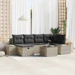 Set de canapea cu pernă 6 pcs poliratan GartenMobel Dekor