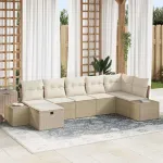 Set de canapea cu pernă 7 pcs poliratan GartenMobel Dekor