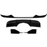 Pachet aero BMW X5 F15 2014-2018 cu prelungire fata si difuzor Piano Black