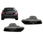 Ornamente tobe Mercedes E-Class W213 (2016-up) E63 S Design GLC SUV X253 GLC Coupe C253 (2015-2017) Negru