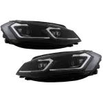 Faruri LED RHD pentru VW Golf 7.5 Facelift 2017-2020 cu semnal dinamic