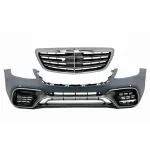 Bara fata cu grila centrala crom Mercedes S-Class W222 Facelift S63