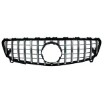Grila Centrala Mercedes A-Class W176 Facelift (09.2015-2018) A45 GT-R Panamericana Design Negru Crom