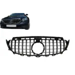 Grilă centrală Mercedes E-Class W213/S213/C238/A238 Panamericana negru crom cu cameră 360