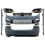 Kit Exterior Complet VW Golf VII 7 (2012-2017) cu Faruri LED Semnal Dinamic R-line Look
