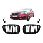 Grile Centrale BMW 2 Series F22 F23 F87 (2014-up) Negru Lucios M Design