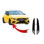 Ornamente bara fata flapsuri Mercedes A-Class W177 V177 (04.2018-2022) A35 Design Negru