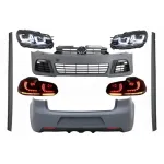 Pachet exterior VW Golf 6 R20 Look cu faruri LED RHD si stopuri LED