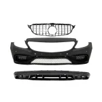 Bara fata cu grila si difuzor Mercedes C-Class W205/S205 2014-2018 C63 Design
