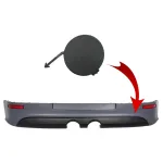 Capac carlig remorcare bara spate VW Golf 5 (2003-2007) R32 Design