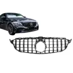 Grilă centrală neagră Mercedes C-Class W205/S205/C205/A205 Facelift 2018-2020