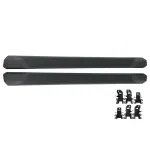 Praguri laterale Jeep Wrangler JL 2018+ 4 usi, negre, anti-alunecare