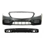 Bara fata C63 cu difuzor spate pentru Mercedes C-Class C205 A205 2014-2019