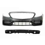 Bara fata cu difuzor spate Mercedes C-Class C205 A205 C63 negru lucios