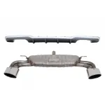 Difuzor bara spate cu evacuare dubla pentru Audi A3 8V Facelift S-Line