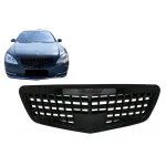 Grila Centrala Mercedes S-Class W221 Facelift (2010-2013) Vertical Design Negru Lucios