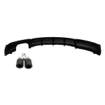 Difuzor bara BMW Seria 3 F30 F31 cu ornament evacuare carbon mat M Design