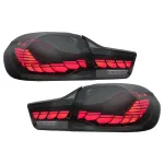 Stopuri OLED BMW Seria 4 F32 F33 F36 M4 F82 F83 (2013-03.2019) Rosu Fumuriu cu Semnal Dinamic Secvential